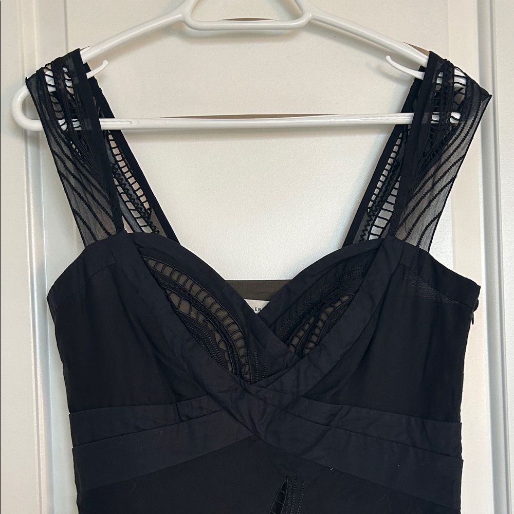 Karen Millen Silk Cotton Black dress